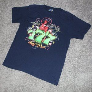 Sin City Lucky Devil Navy Blue T Shirt . Size L Graphic Tee